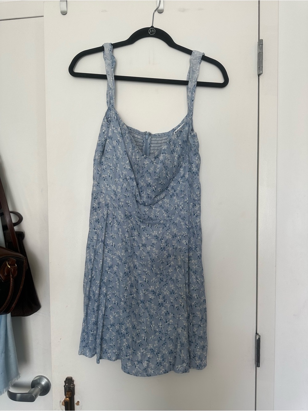 Reformation Tanis Light Blue Floral Mini Dress